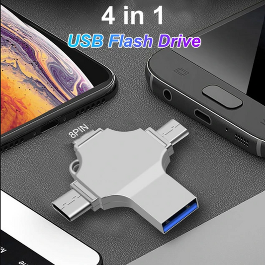 4en1 USB Flash Drive - 1 Terabyte/64GB